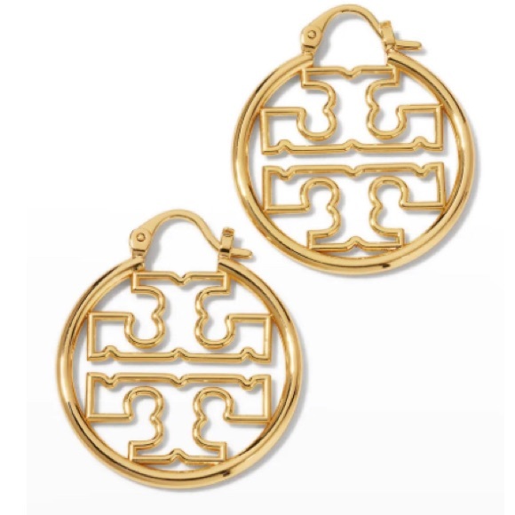 Tory Burch Jewelry - Brand New Tory Burch Miller Wire Small Hoop Earrings with Dust Bag
